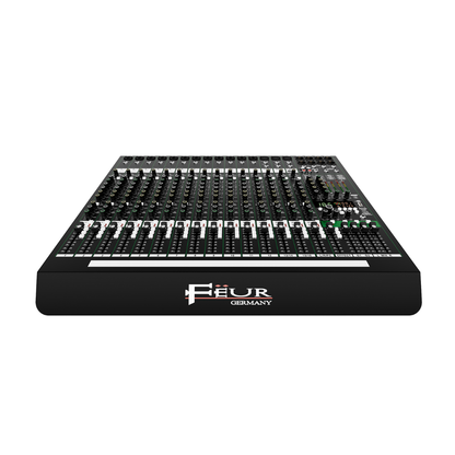 Mezcladora FEUR FU-AUL16-AMP – Serie AUL (16 Canales con Amplificador Integrado)