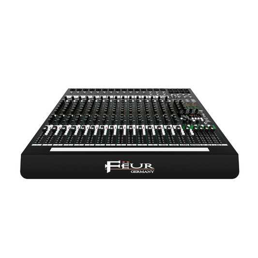 Mezcladora FEUR FU-AUL16-AMP – Serie AUL (16 Canales con Amplificador Integrado)